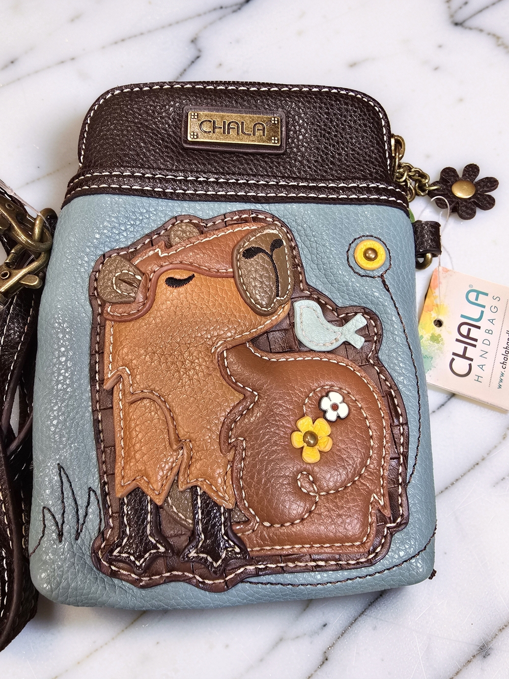 Chala Handbags Capybara Cellphone Crossbody Purse NWT